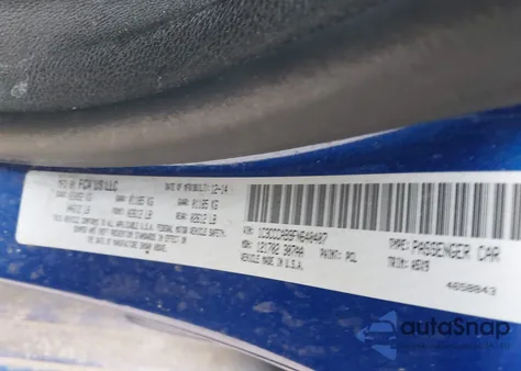 2015 Chrysler 200 Limited z USA, uszkodzony, nr VIN 1C3CCCAB9FN640407